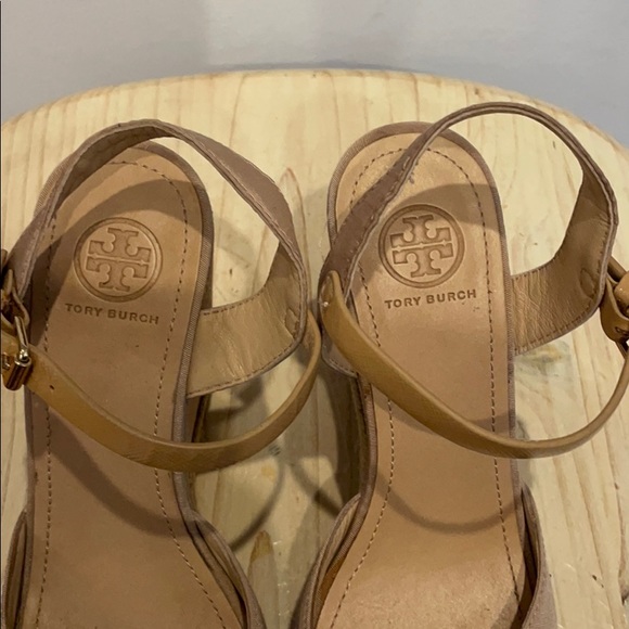 Tory Burch Penny Faille Bow Wedge Sandal - Picture 9 of 11